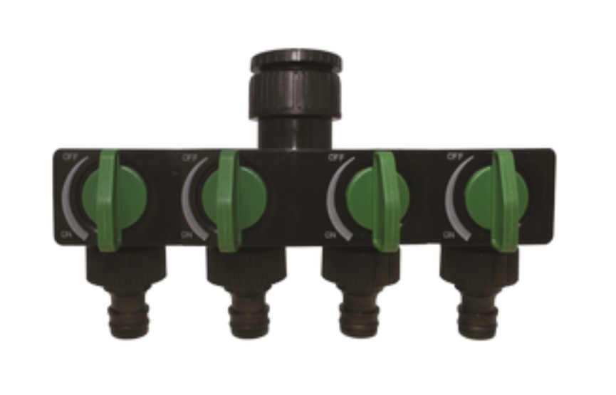 Гребенка-распределитель с регулируемыми каналами для садового шланга с ...