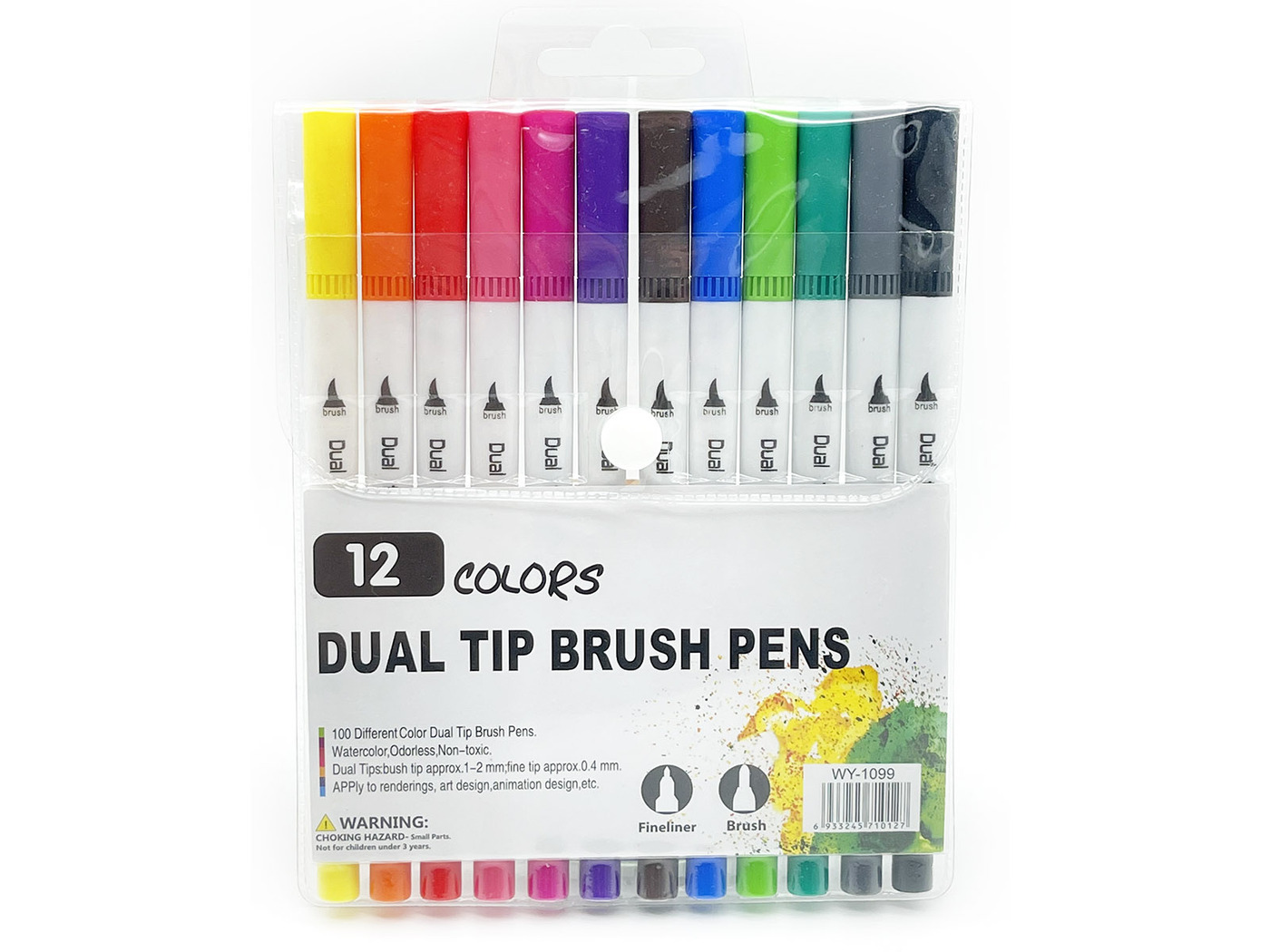 Dual Tip Brush Marker 12