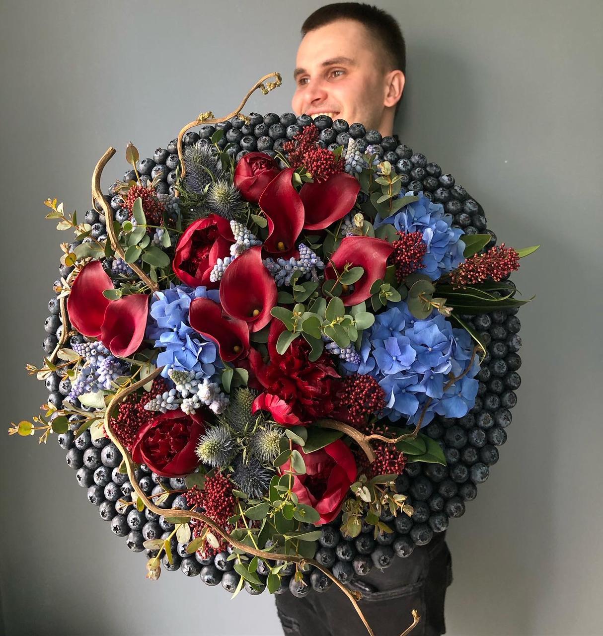 Гортензия, Калла, Пион Imperia_buketov — купить в интернет-магазине ...