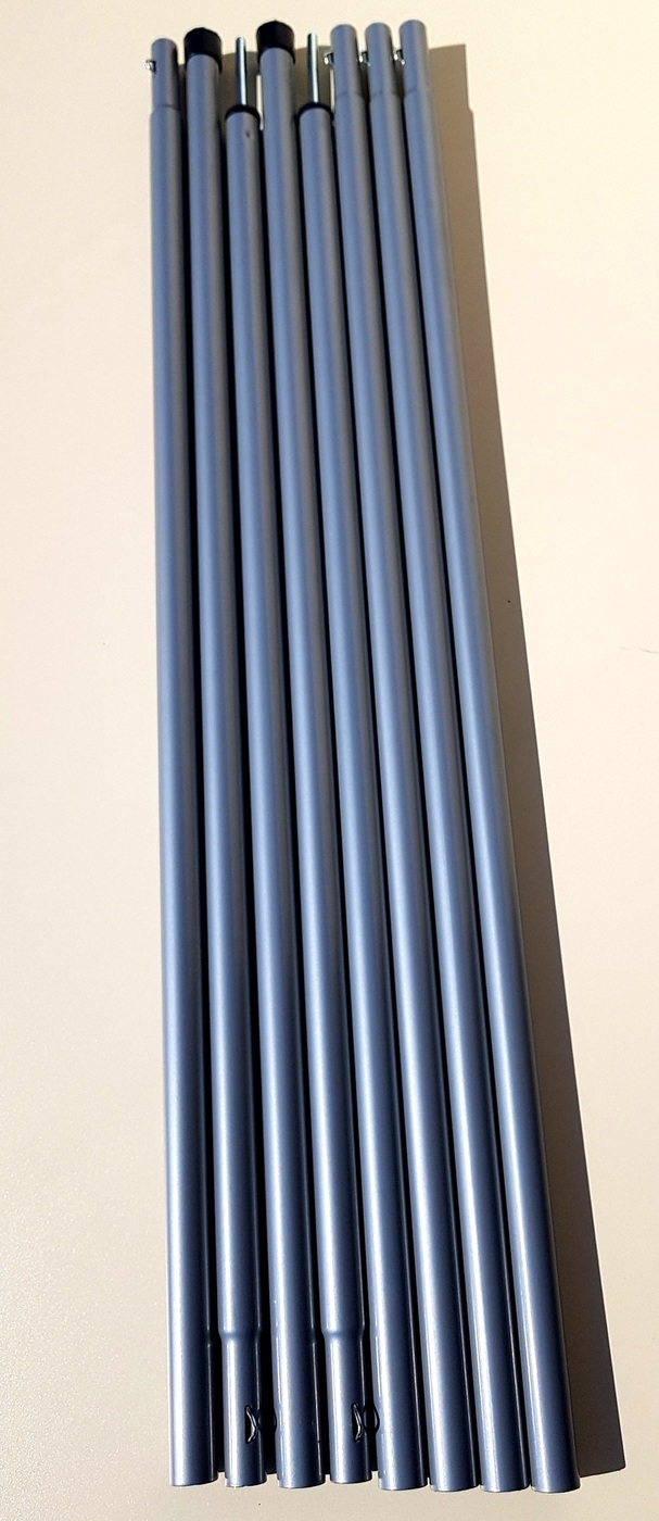 Steel 16. Стойки для тента и палатки, 2шт, сталь, 16 мм, 2,3 м. Стойки для тентов и палаток.