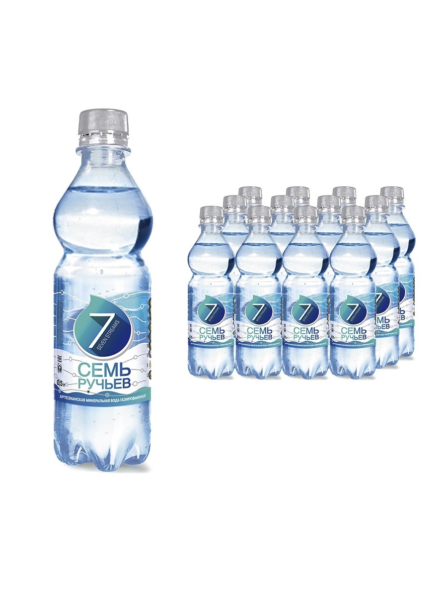 №2434 негаз. л 7 вода 0. семь ручьев газ. минеральная вода 7 ручьев негазированная. семь ручьев негаз 1,5л.