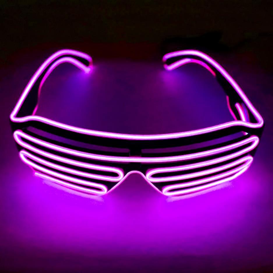 Светящиеся неоновые LED очки RAYER. Светящиеся в темноте очки для клуба ...