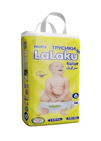 Трусики -подгузники LaLaKu 6 разм. (15+кг) 36 шт. — купить в интернет ...