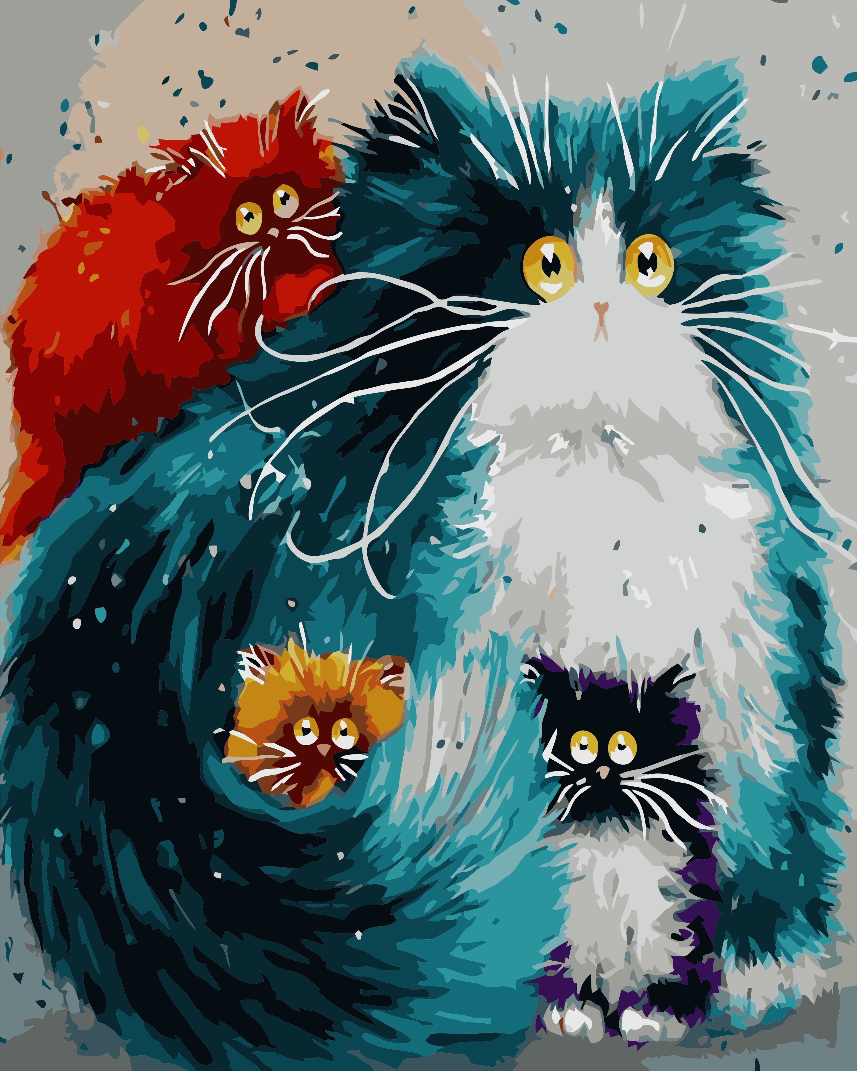 Painted cat. Ким Хаскинс коты. Ким Хаскинс художник. Картины кошки Ким Хаскинс. Картины котов маслом Ким Хаскинс.