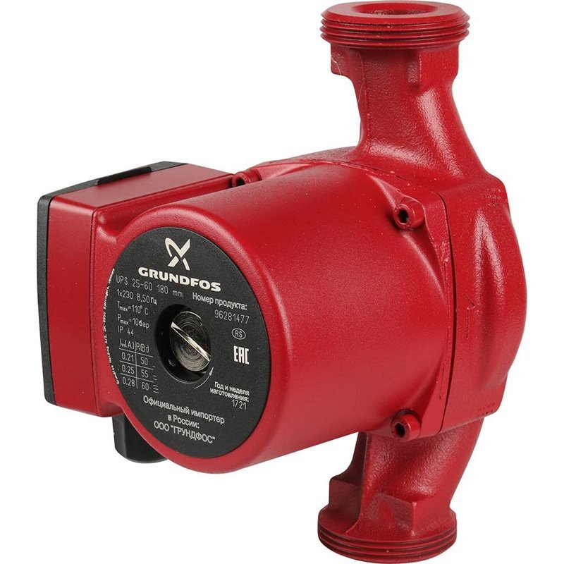 Насос Grundfos UPS 25-60 96281477 (С гарантийным талоном) - купить по ...