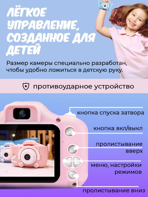 Как удалить фото с детского фотоаппарата котик