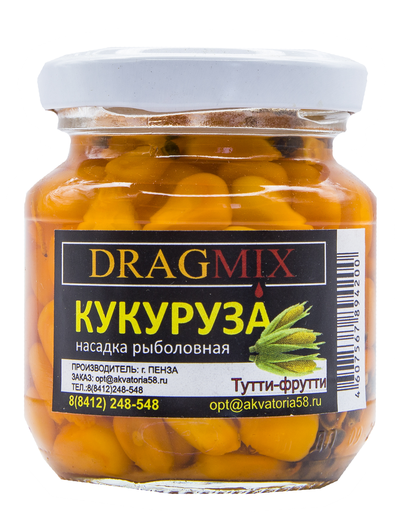 КУКУРУЗА консервированная DRAGMIX 105гр. ТУТТИ-ФРУТТИ