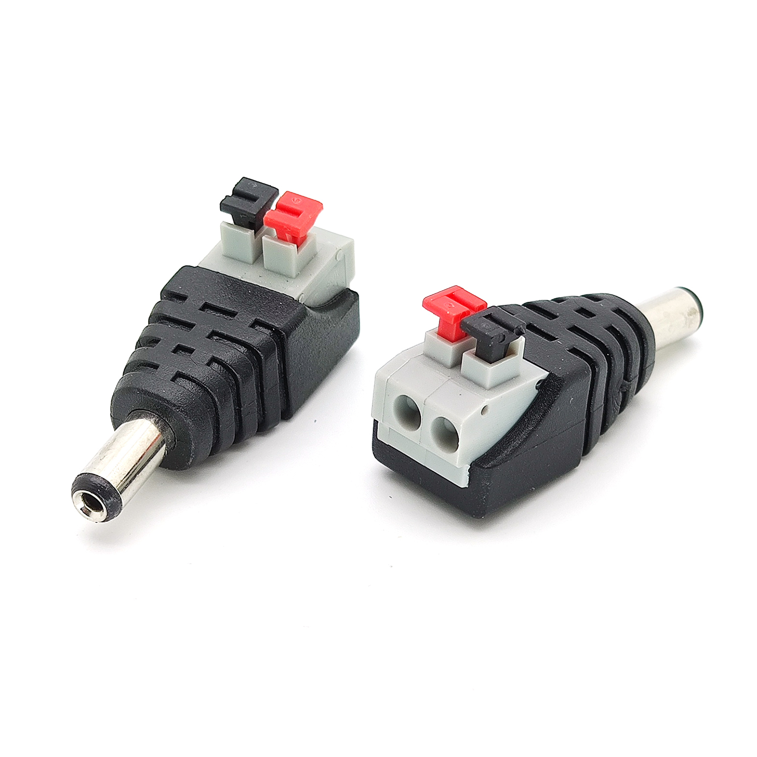 Характеристики Разъем питания для видеонаблюдения пружинный зажим "папа ...