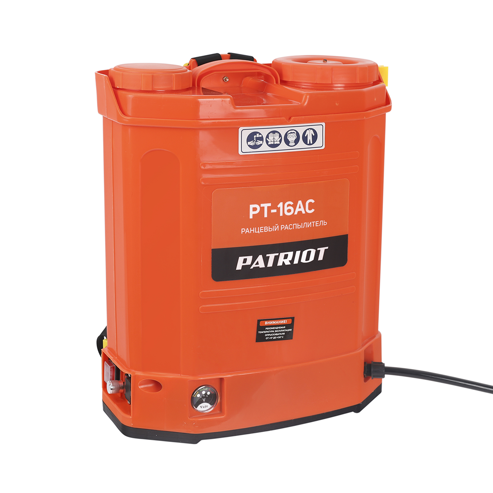 Pt 18ac patriot как заменить аккумулятор Распылитель ранцевый аккумуляторный PATRIOT PT-16AC, 755302510 - купить с достав