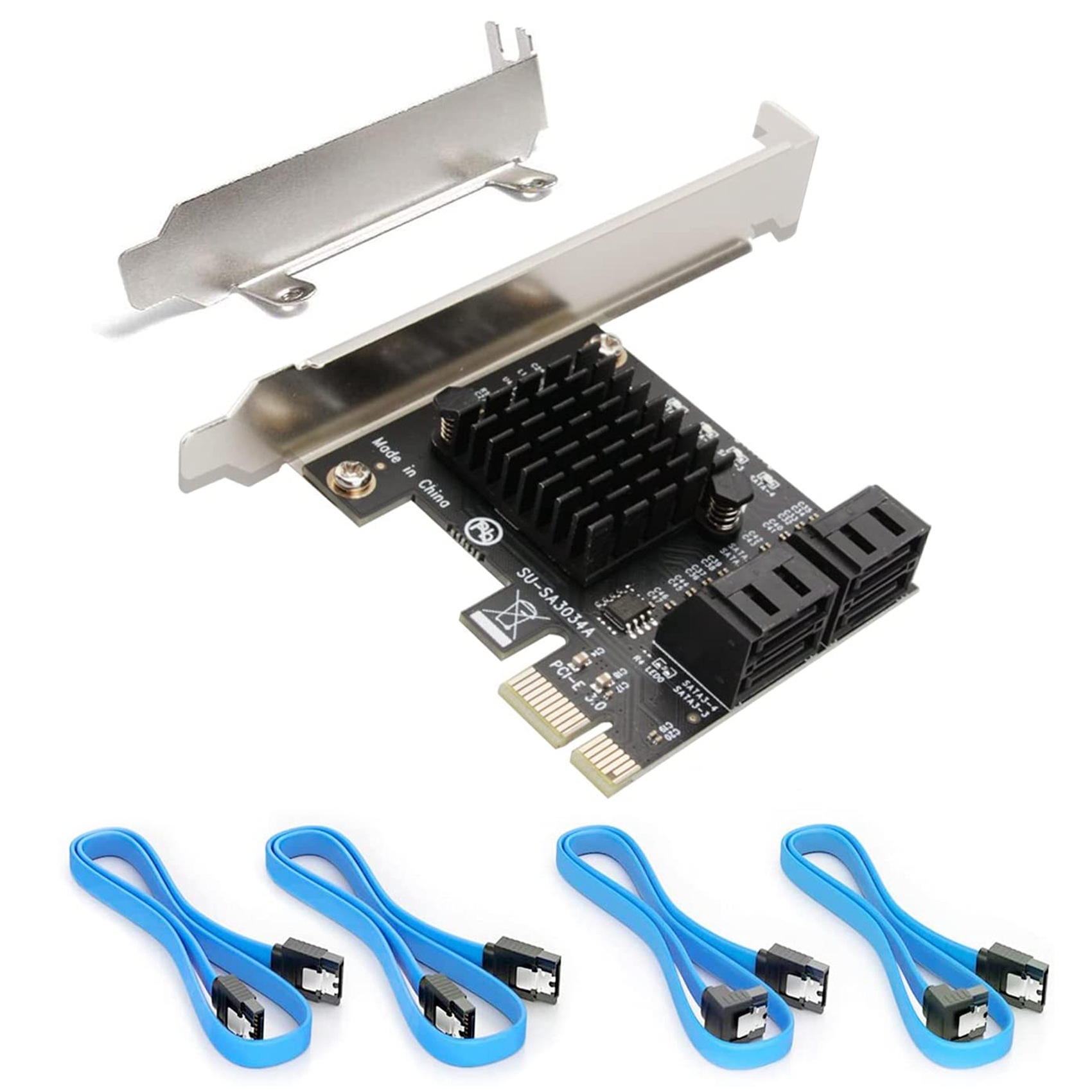 Pcie sata 4. PCI Express SATA контроллер. Плата расширения SATA. SATA контроллер PCI-E 4 порта. Контроллер SATA 3.