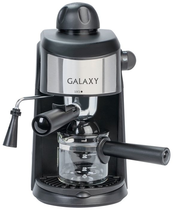 Профессиональная кофемашина GALAXY Рожковая кофеварка GL 0753, черный ...