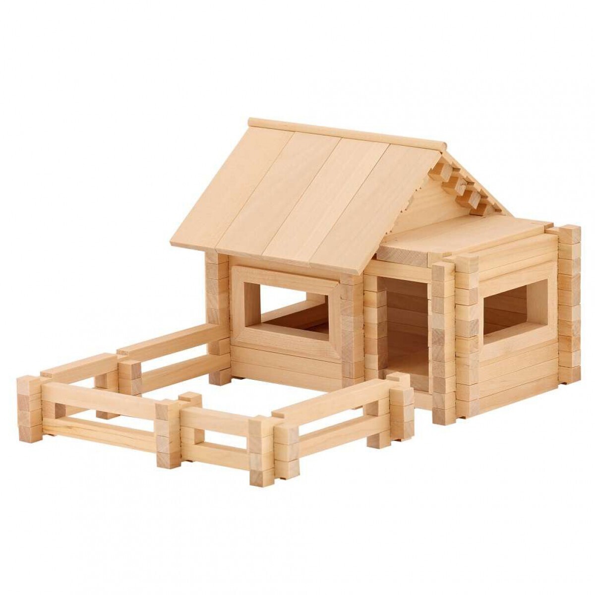 Деревянный конструктор домик 