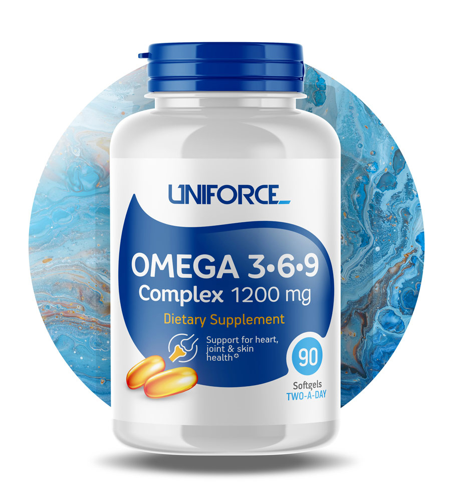 Омега 3-6-9 Uniforce "Omega 3-6-9 1200 mg" 90 капс