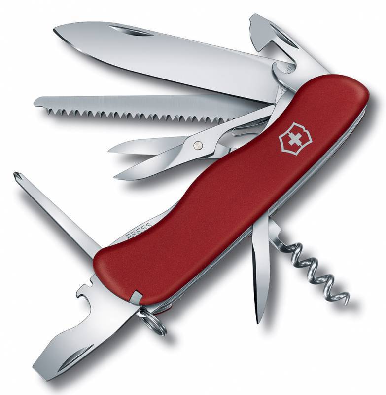 Нож перочинный Victorinox OUTRIDER (0.8513) 111 мм, 14 функций, красный, картонная коробка