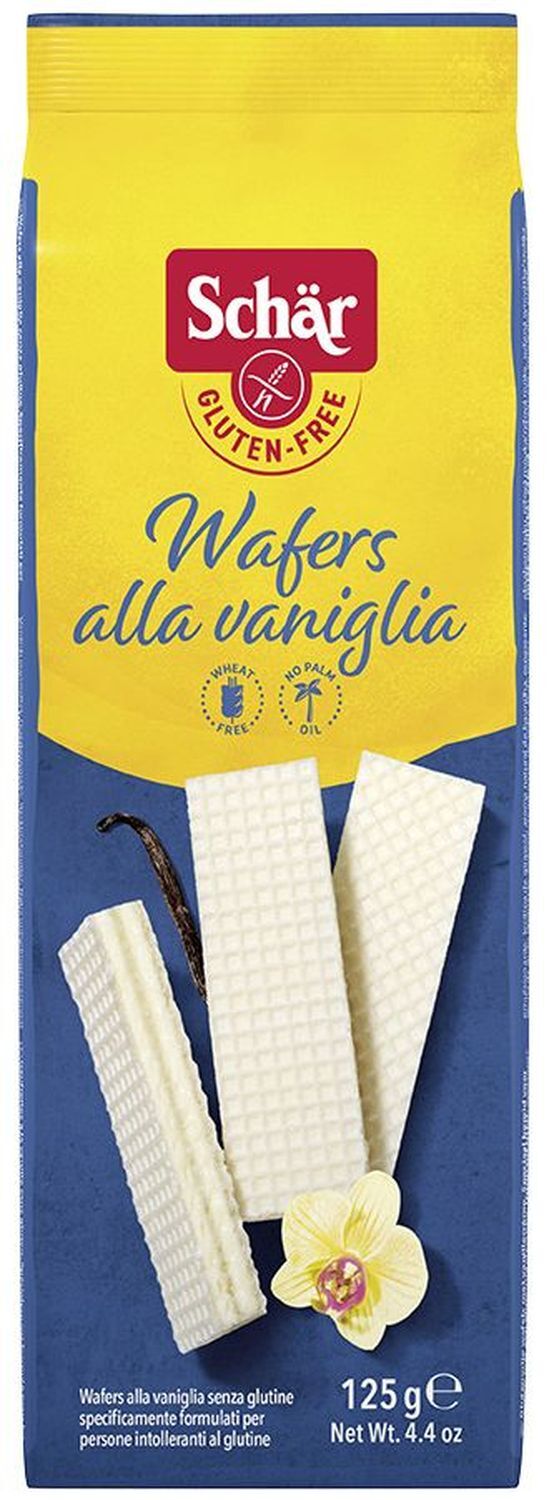 Вафли без глютена со вкусом ванили "Wafers alla vaniglia", 125 г