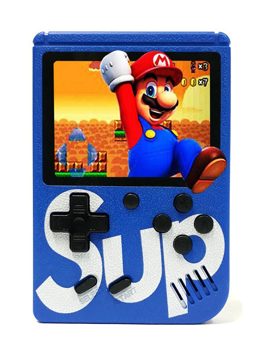 Портативная игровая приставка SUP GAME BOX PLUS 400 в 1 8 bit Blue - купить  с доставкой по выгодным ценам в интернет-магазине OZON (1454777464)