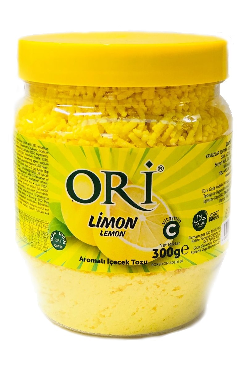 Турецкийбыстрорастворимыйнапитоксовкусомлимона,"Ori",Limon,300гр.