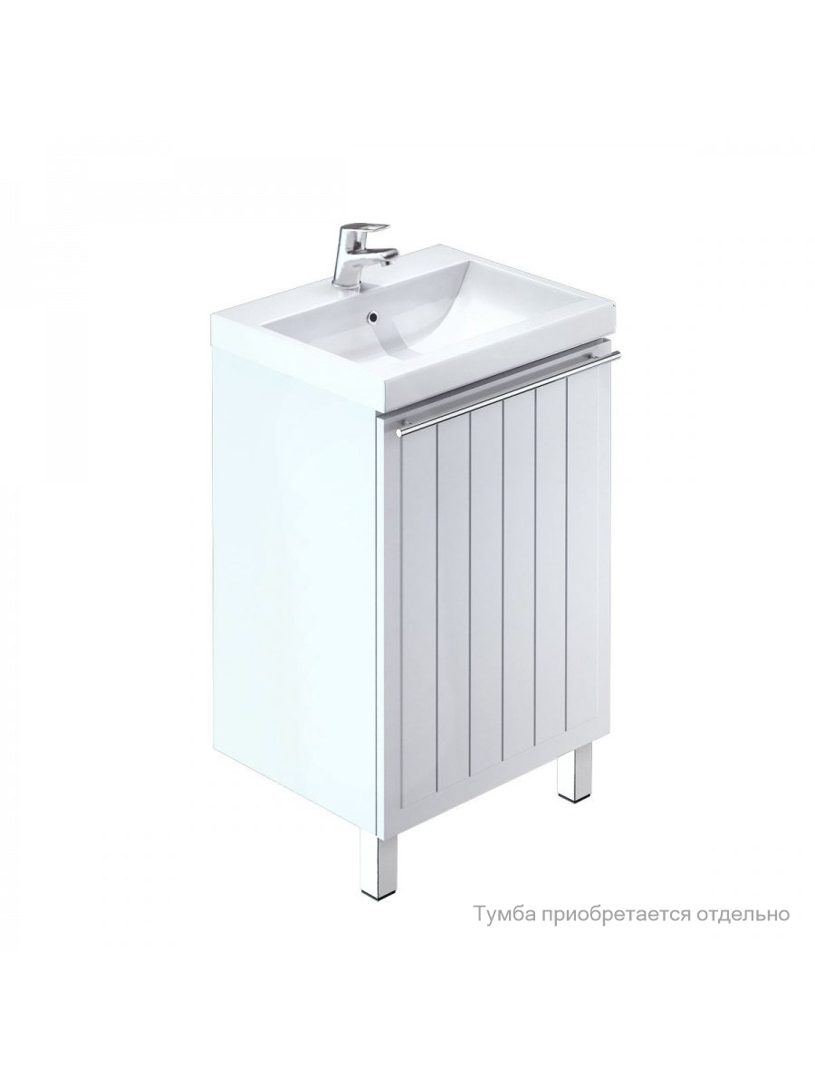 Фото товара на маркетплейсе ozon Раковина для ванной комнаты / умывальник мебельный, 50 см, 001, IDDIS, 0015000U28