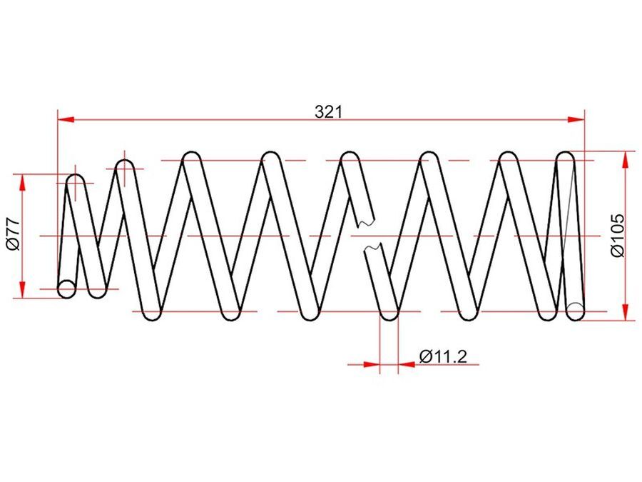 размеры задней пружины 2. пружина диаметр витка 20 мм. пружина восход амортизатора. пружина obk c4t18662. пружины волга 3110.