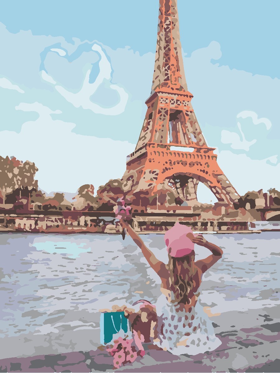 Алмазная мозаика эльфивая башня Париж