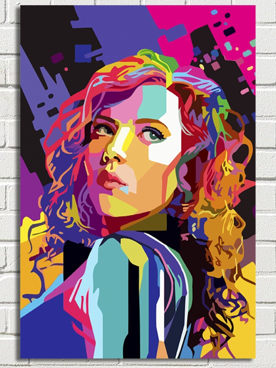 Стиль поп арт портрет WPAP