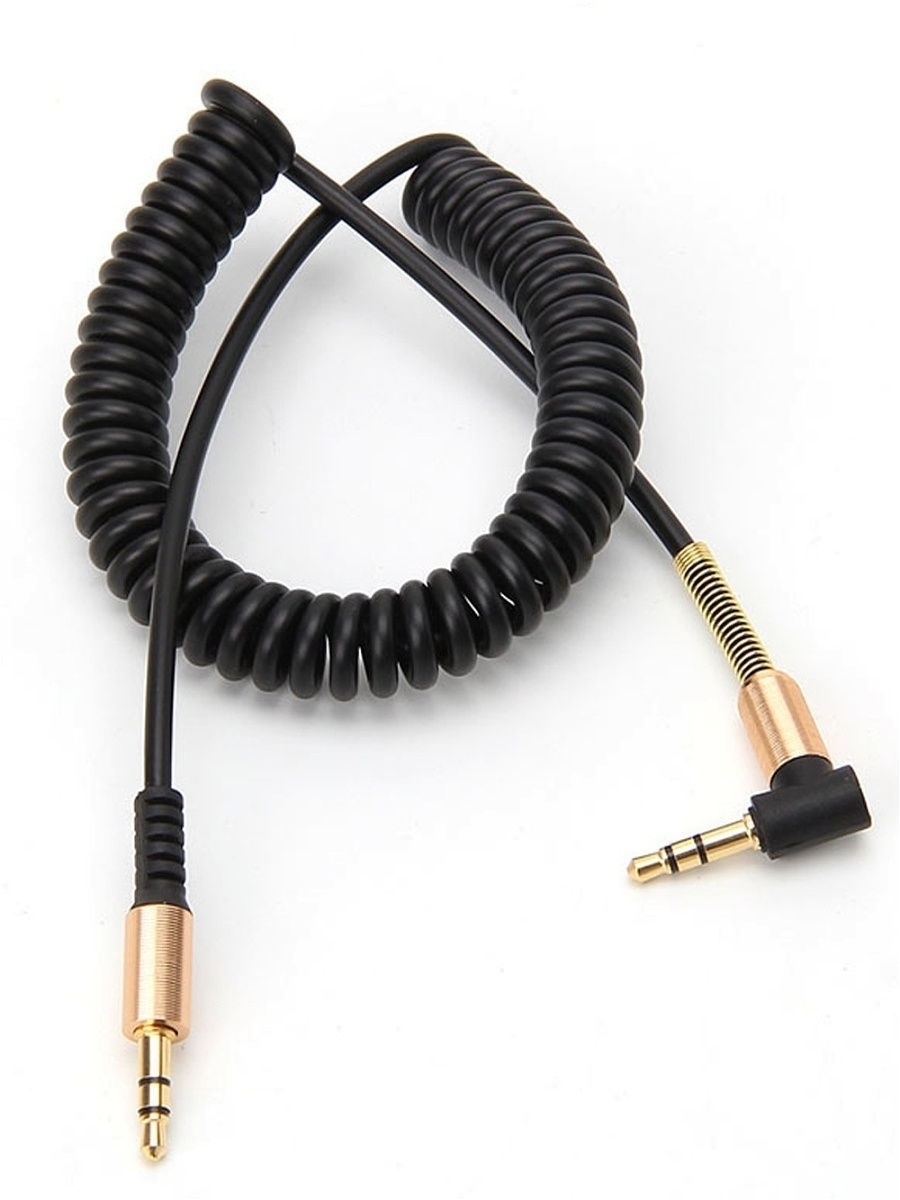 Кабель 3.5 мм STiX AUX AUDIO CABLE ВИТОЙ угловой резиновый, 1 метр в  коробке - купить по низкой цене в интернет-магазине OZON (596579943)