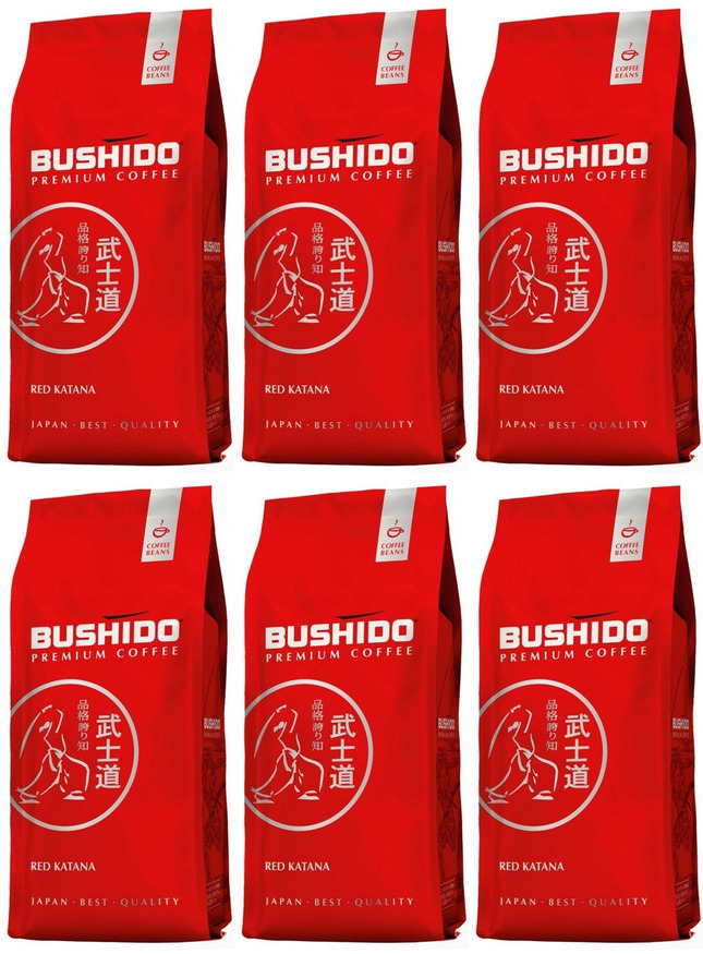 Кофе в зернах bushido red. Кофе в зернах Bushido Red Katana. Bushido Red Katana 1 кг зерно. Bushido Red Katana 250 молотый.