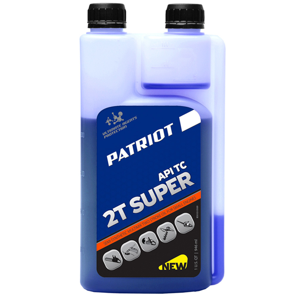 Масло2-хтактноеполусинтетическоеPATRIOTSuperActive2T,дозаторная0,946л.