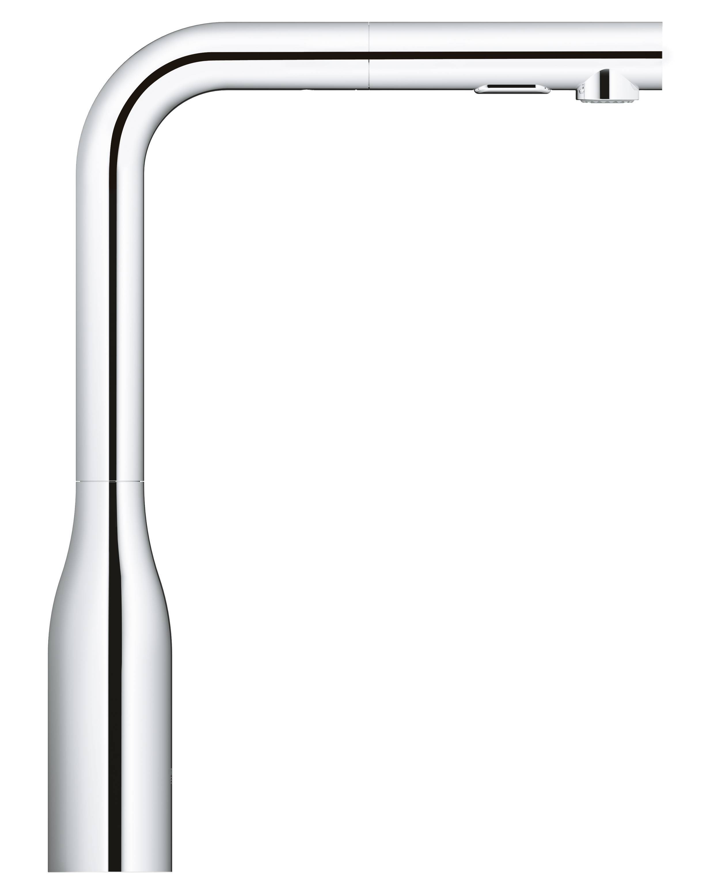 Смеситель для кухни grohe essence с высоким изливом и выдвижной лейкой хром 30270000