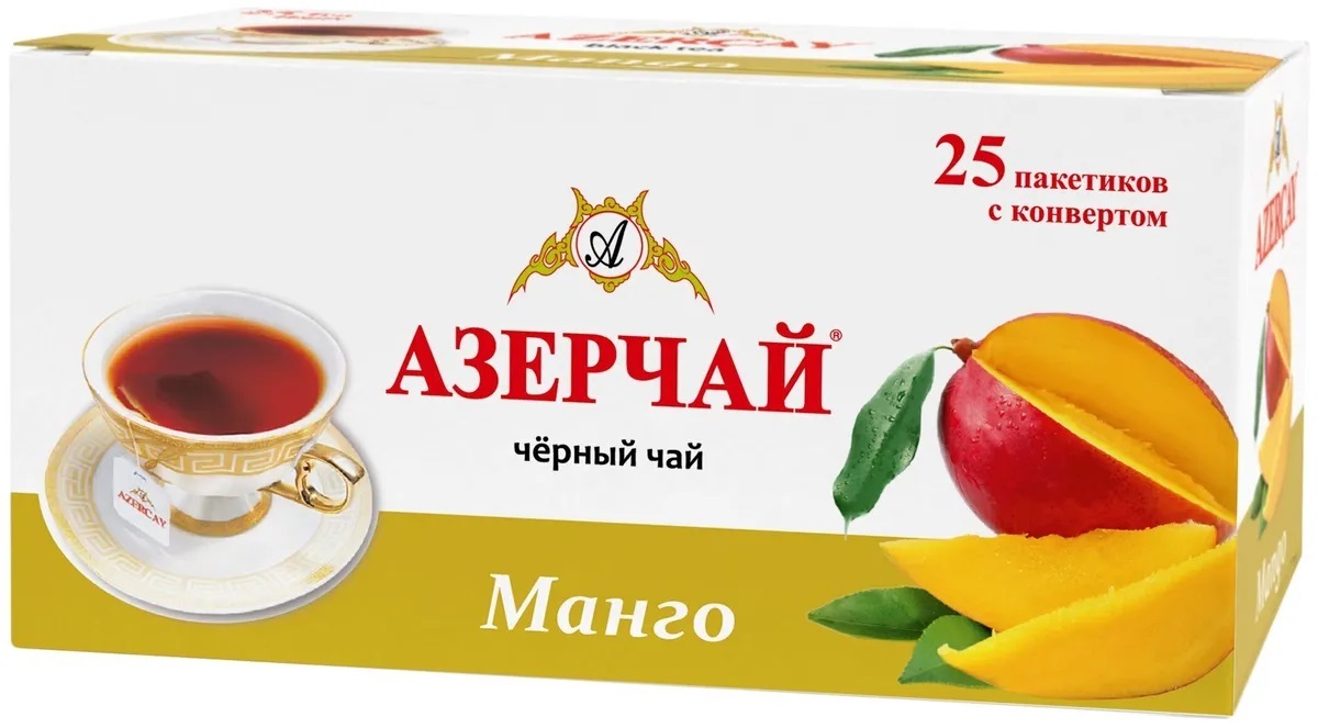 Азерчай <b>Манго</b> – чёрный <b>чай</b> <b>с</b> ароматом <b>манго</b>