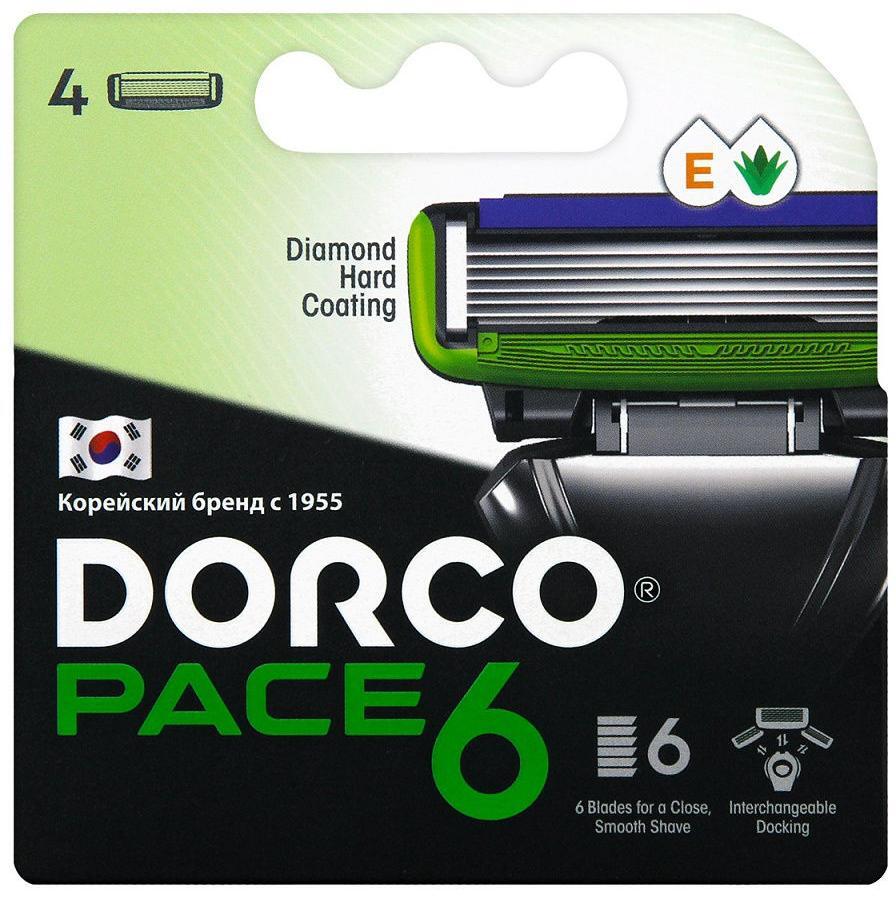 DorcoPACE6Сменныекассетыдлябритвеннойсистемы4шт