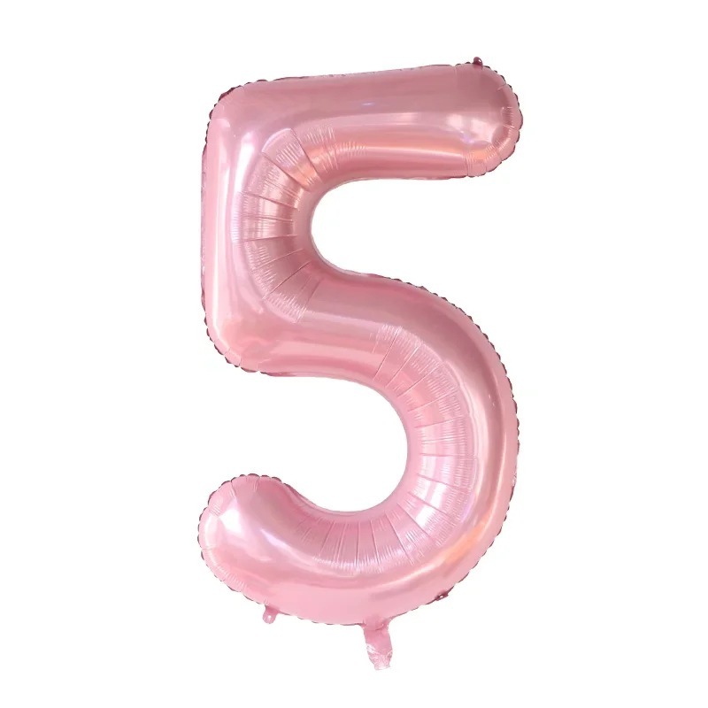 Цифра 5 розовая. Цифра 1 бежевая шар. Цифра 3 розовая. Цифра 5 розовая с лапками.