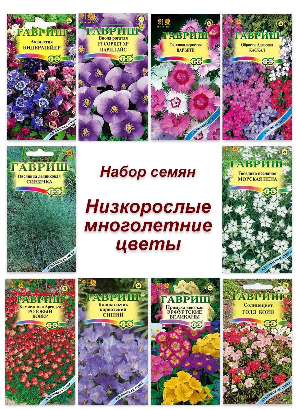 Купить Семена Низкорослых Цветов