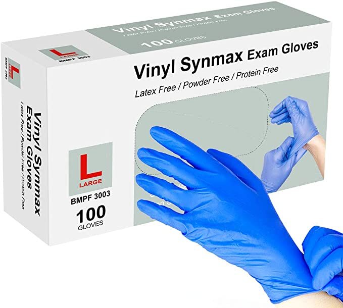 Vinyl gloves. Disposable Nitrile Gloves 100pcs. Перчатки Disposable Synthetic Gloves , Blue Colour. Medical examination Gloves перчатки. Disposable Vinyl Gloves 100 PCS.