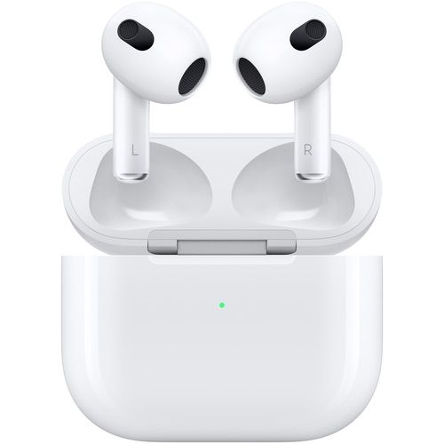 НаушникибеспроводныеAppleAirPods3(MPNY3)LightningChargingCaseдляiPhoneBluetooth5.0смикрофономигровые,DolbyAtmosпространственноеаудио,адаптивныйэквалайзер,дляспорта