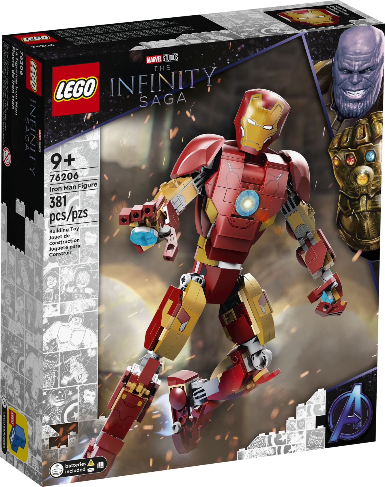 Iron man figure lego on sale