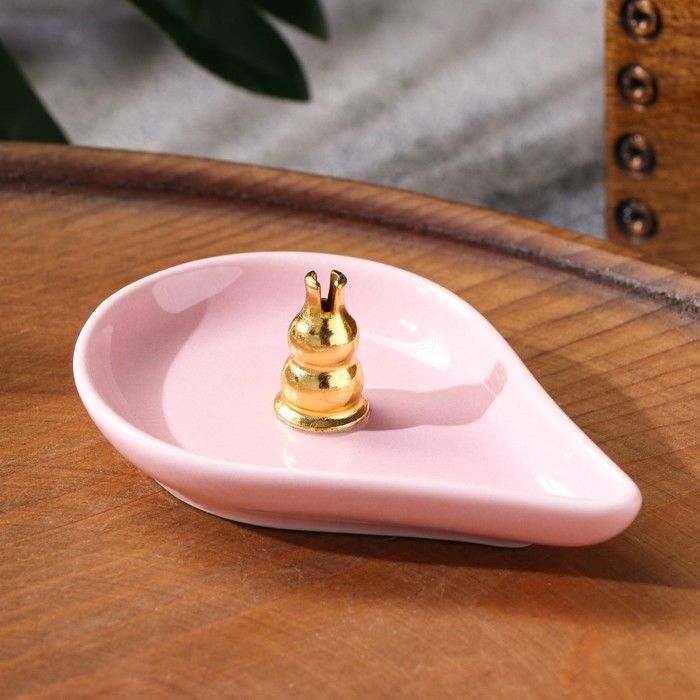 Подставка для любых благовоний "Капля", сирень, 6,9*2,6*8,8 см   