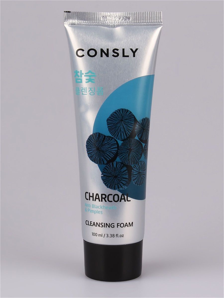 Consly умывание. CONSLY Charcoal Anti Blackheads creamy Cleansing Foam, 100ml. CONSLY пенка. Пенка для умывания с углем CONSLY. Кремовая пенка для умывания c древесным углем против черных точек CONSLY.