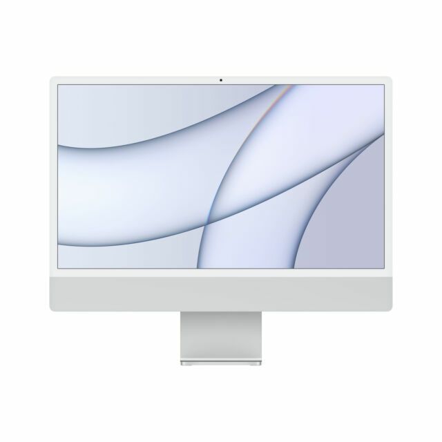 Apple24"МоноблокiMac4.5K24"(2021)(AppleM1(3.2ГГц),RAM8ГБ,SSD256ГБ,AppleM1,macOSBigSur),серебристый,Английскаяраскладка