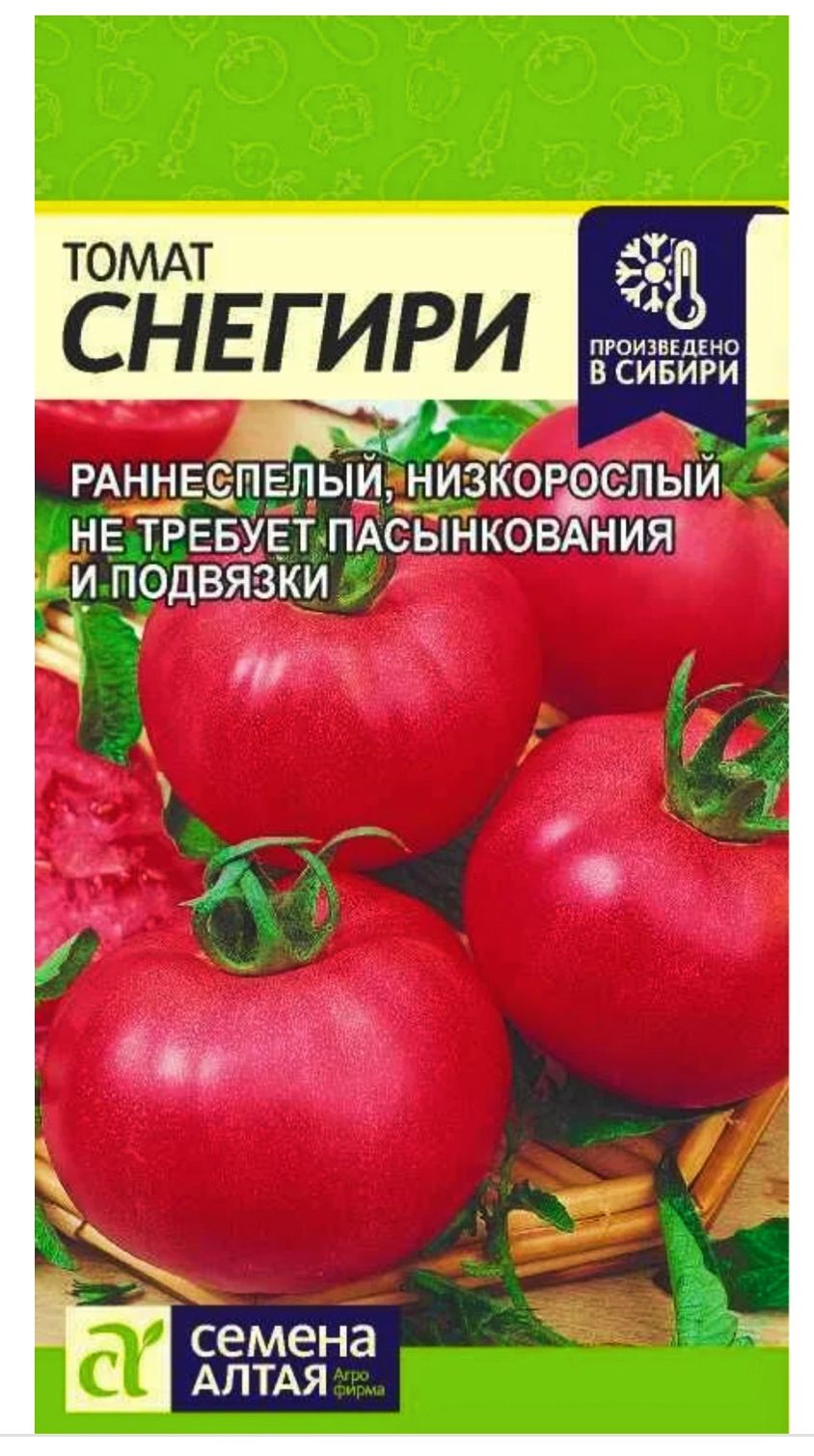 Снегирь отзывы. Томат Снегири семена Алтая. Томат Снегирек семена. Сорт томата Снегирек. Помидоры Снегирь описание сорта.