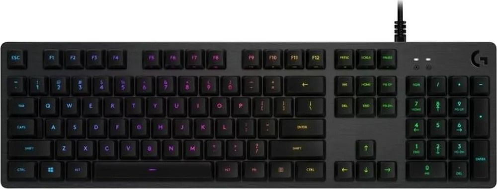 Logitech G Игровая клавиатура проводная G512, (GX Brown), Русская раскладка, черный