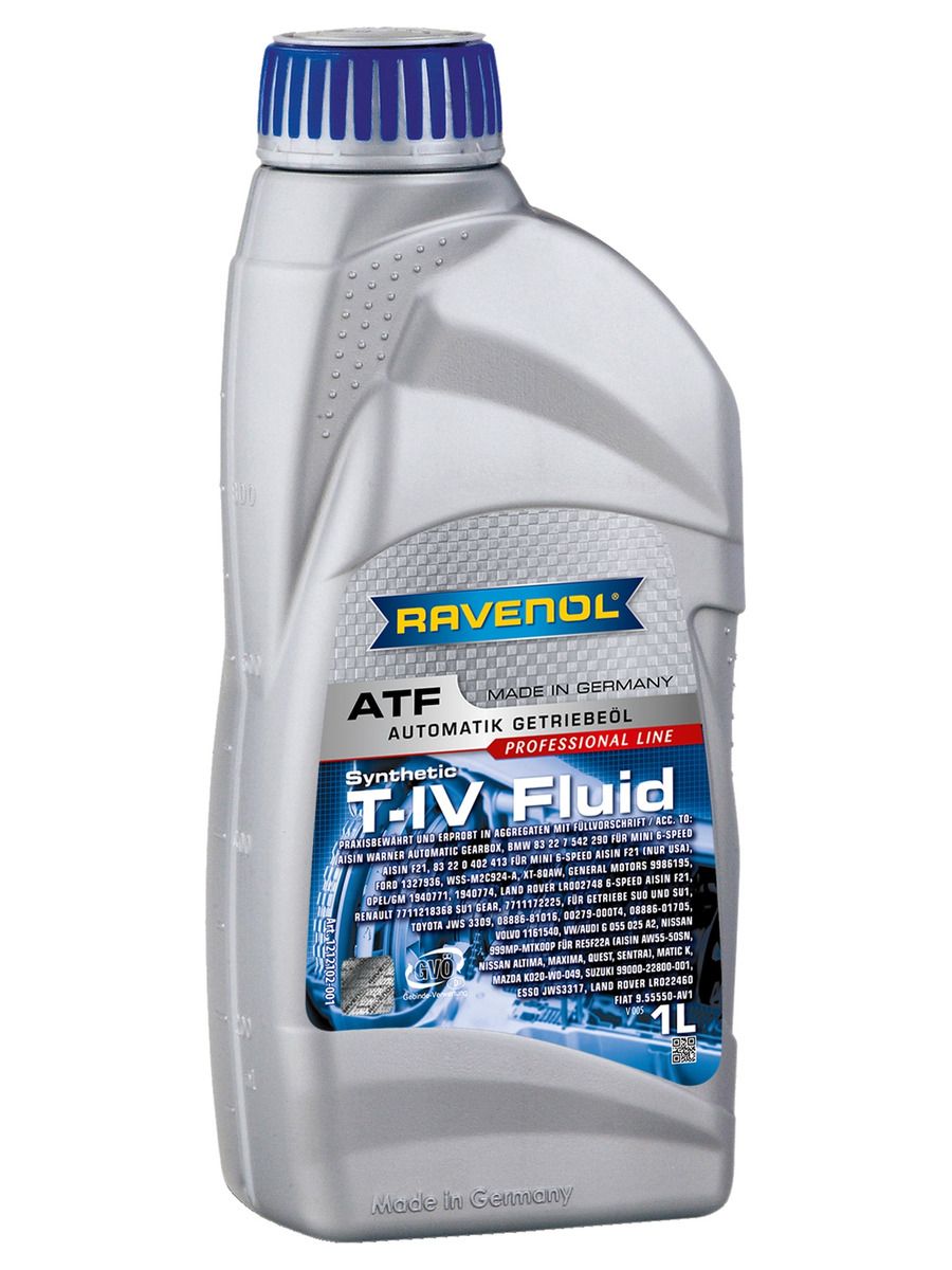 Трансмиссионное масло RAVENOL ATF T-IV Fluid ( 1л)