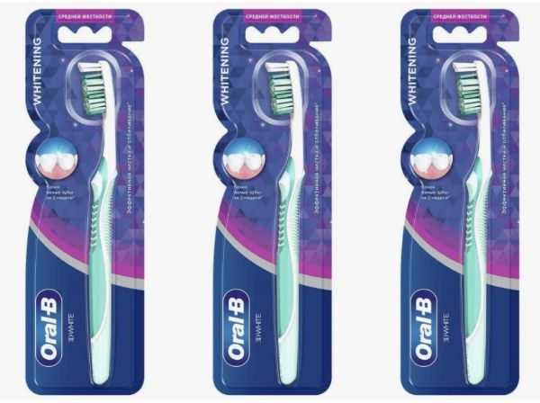 OralBЩетказубная3DWhiteОтбеливание,3уп