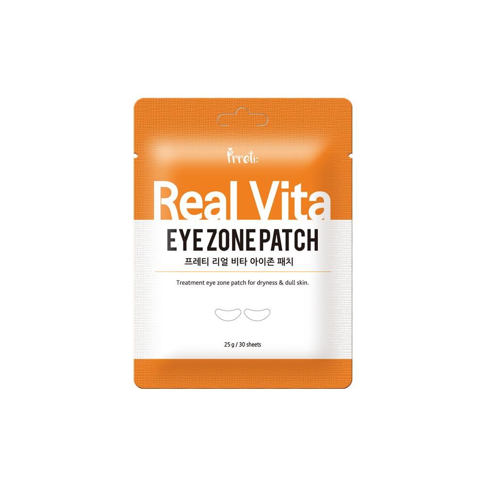 PrretiАнтивозрастныепатчисниацинамидомивитаминами30штRealVitaEyeZonePatch