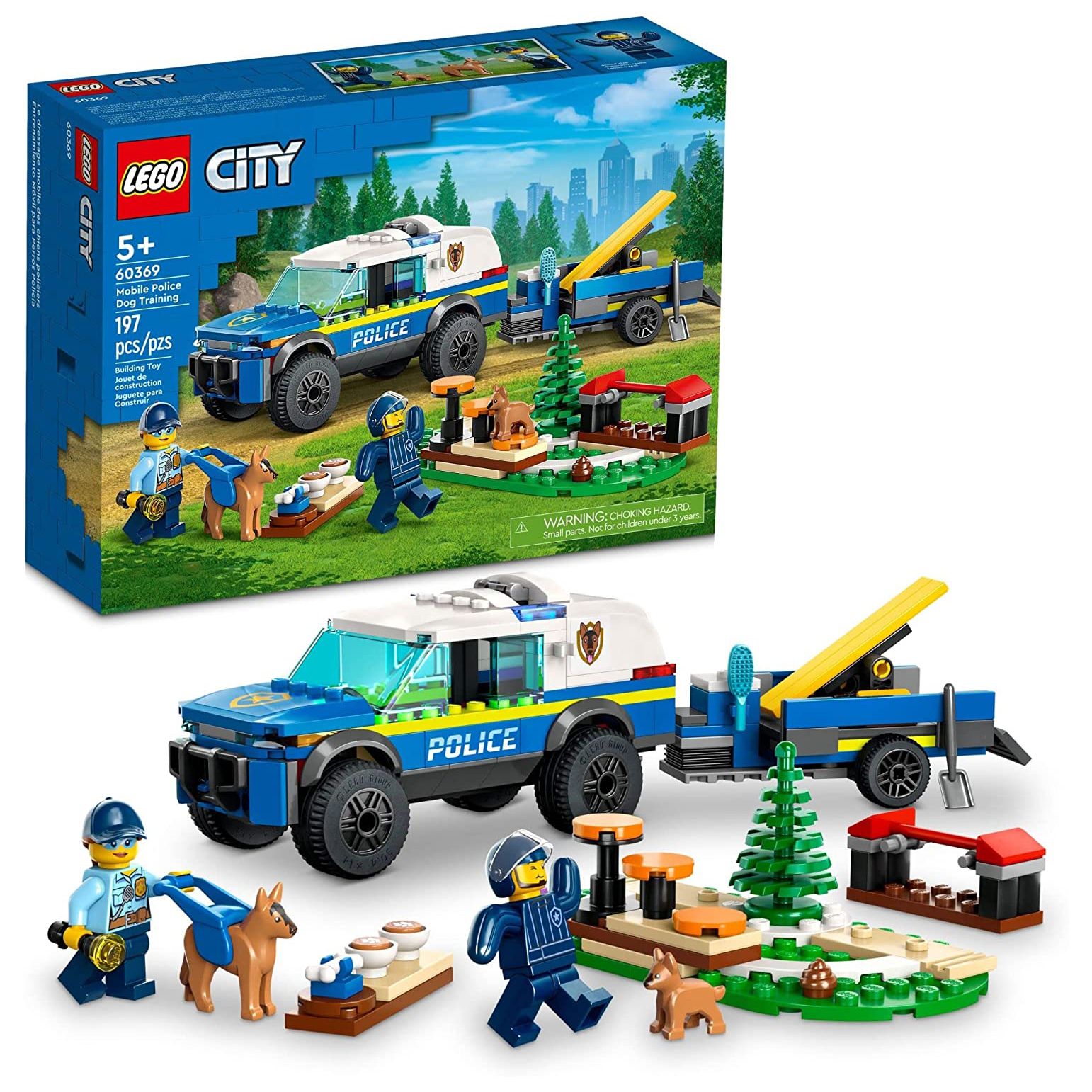 Конструктор LEGO CITY Дрессировка полицейской собаки на выезде 60369