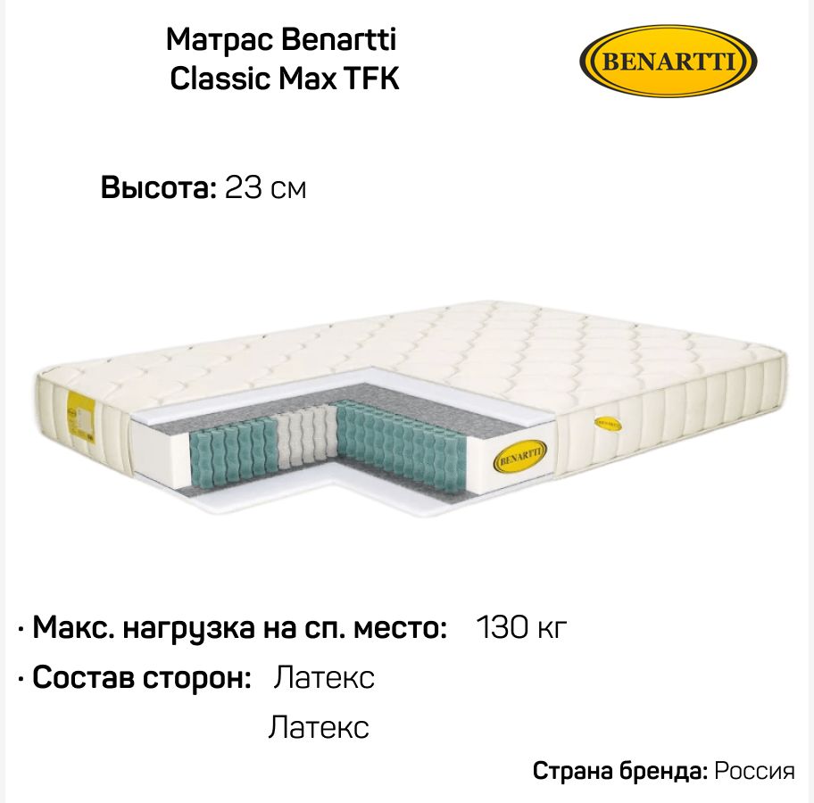 Матрас benartti classic max tfk