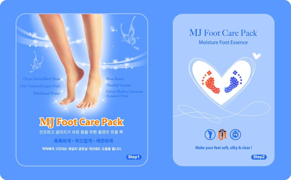 MJCARE FOOT CARE PACK Увлажняющая маска-носочки для ног