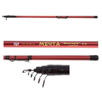 Удилище с/к 6,0м (6 секции) тест до 40гр (карбон 30%)