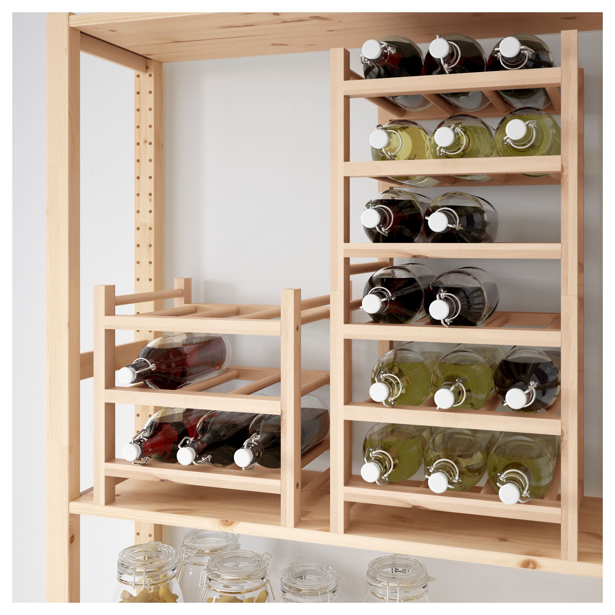 деревянные стеллажи для хранения вина