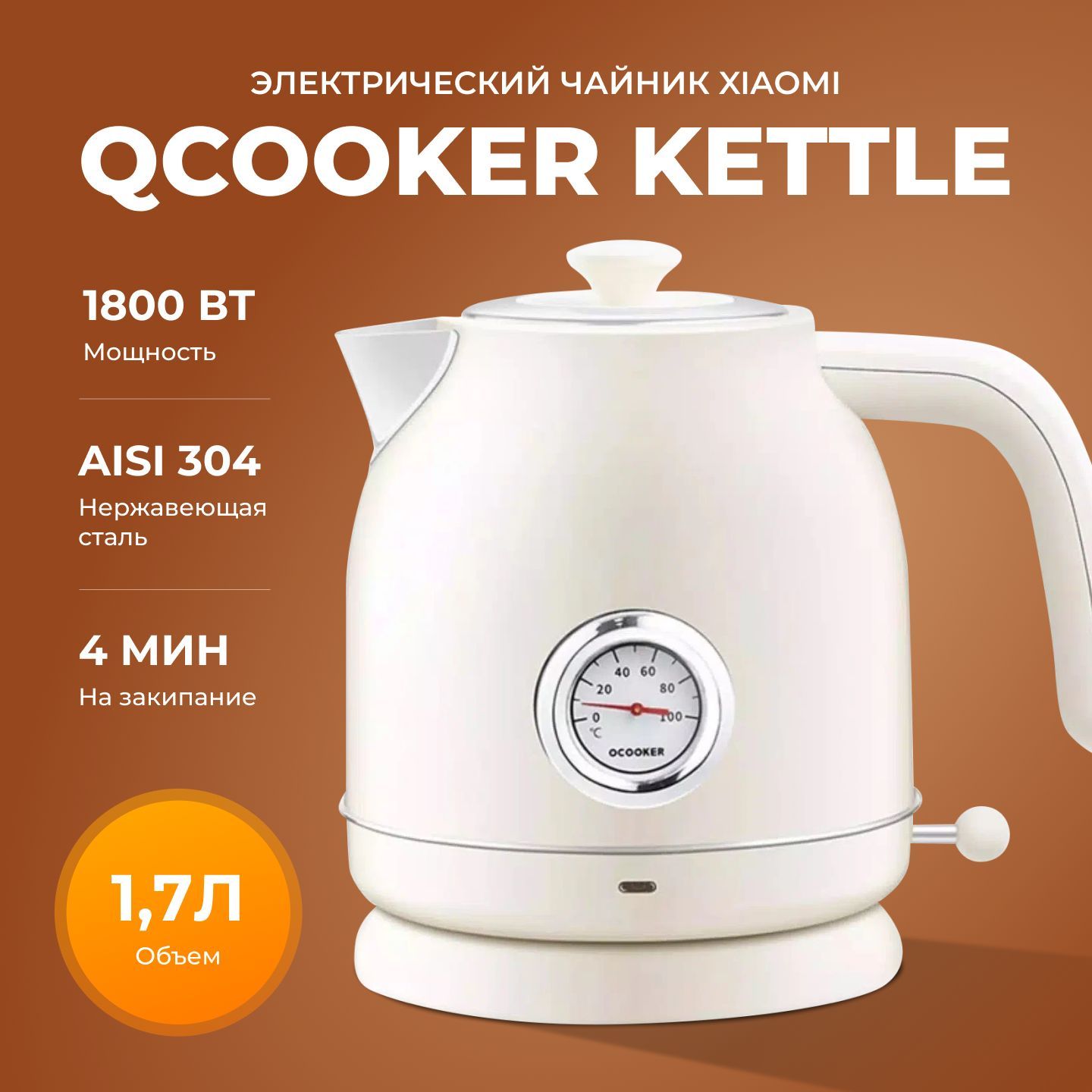 Купить Чайник Xiaomi Qcooker Kettle